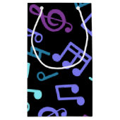 音楽パターン スモールペーパーバッグ (裏面)