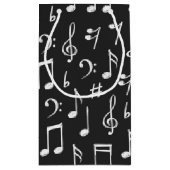音楽パターン スモールペーパーバッグ (裏面)