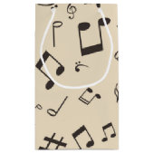 音楽パターン スモールペーパーバッグ (裏面)