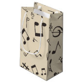 音楽パターン スモールペーパーバッグ (裏面アングル)