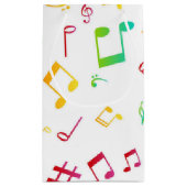 音楽パターン スモールペーパーバッグ (裏面)