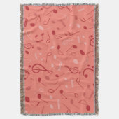 音楽パターン スローブランケット (正面縦)