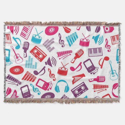 音楽パターン スローブランケット (正面)