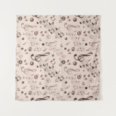 音楽パターン タペストリー (正面(横))