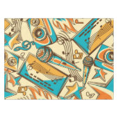 音楽パターン テーブルクロス (正面(横))