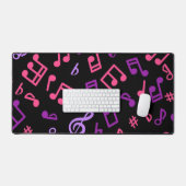 音楽パターン デスクマット (キーボード&マウス)