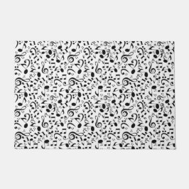 音楽パターン ドアマット