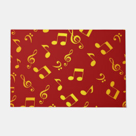 音楽パターン ドアマット