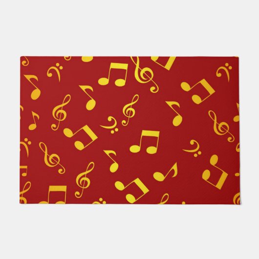 音楽パターン ドアマット (正面)