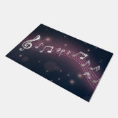 音楽パターン ドアマット (アングル)