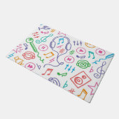 音楽パターン ドアマット (アングル)