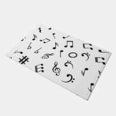 音楽パターン ドアマット (アングル)