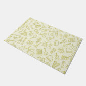 音楽パターン ドアマット (アングル)