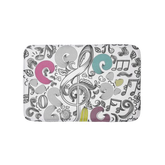 音楽パターン バスマット (正面)
