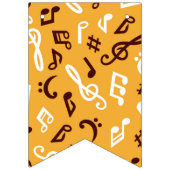 音楽パターン バンティングフラッグ (第2の旗)