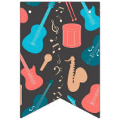 音楽パターン バンティングフラッグ (第3の旗)