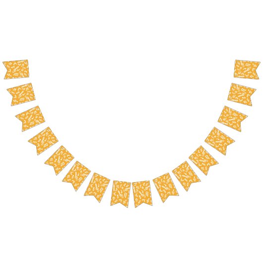 音楽パターン バンティングフラッグ (全)