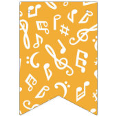 音楽パターン バンティングフラッグ (第1の旗)