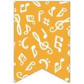 音楽パターン バンティングフラッグ (第3の旗)