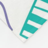 音楽パターン フリースブランケット (角)