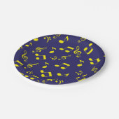 音楽パターン ペーパープレート (アングル)