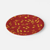 音楽パターン ペーパープレート (アングル)