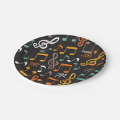 音楽パターン ペーパープレート (アングル)