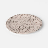 音楽パターン ペーパープレート (アングル)