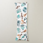 音楽パターン ボディピロー (正面縦)