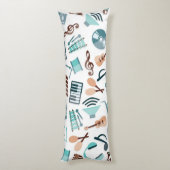 音楽パターン ボディピロー (裏面 (縦))