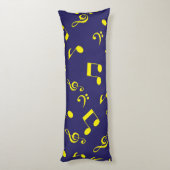 音楽パターン ボディピロー (裏面 (縦))