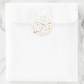 音楽パターン ラウンドシール (バッグ)