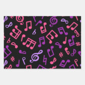 音楽パターン ラッピングペーパーシート (正面3)