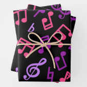 音楽パターン ラッピングペーパーシート (インサイチュ)