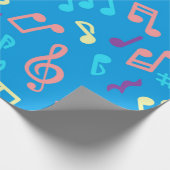 音楽パターン ラッピングペーパー (角)