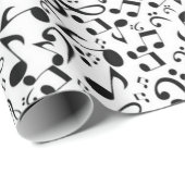 音楽パターン ラッピングペーパー (ロールコーナー)