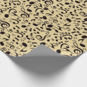 音楽パターン ラッピングペーパー (角)