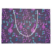 音楽パターン ラージペーパーバッグ (裏面)