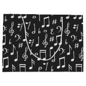 音楽パターン ラージペーパーバッグ (裏面)