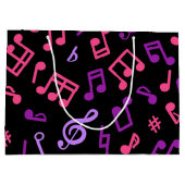 音楽パターン ラージペーパーバッグ (裏面)