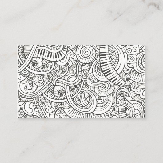 音楽パターン 名刺 (裏面)