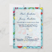 音楽パターン 招待状 (正面)