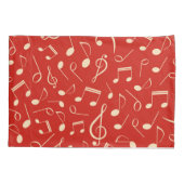 音楽パターン 枕カバー (裏面)