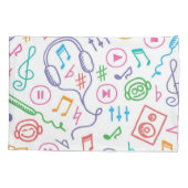 音楽パターン 枕カバー (裏面)