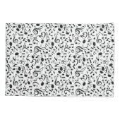 音楽パターン 枕カバー (裏面)