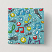 音楽パターン 缶バッジ (正面)