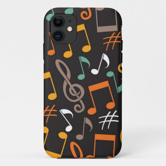 音楽パターン Case-Mate iPhoneケース (裏面)