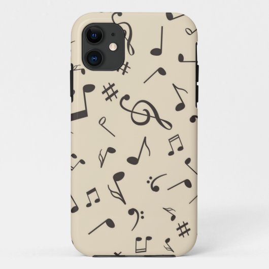 音楽パターン Case-Mate iPhoneケース (裏面)