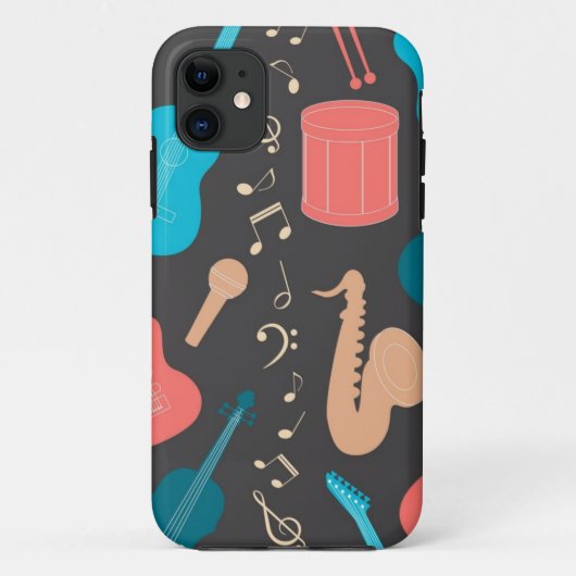 音楽パターン Case-Mate iPhoneケース (裏面)