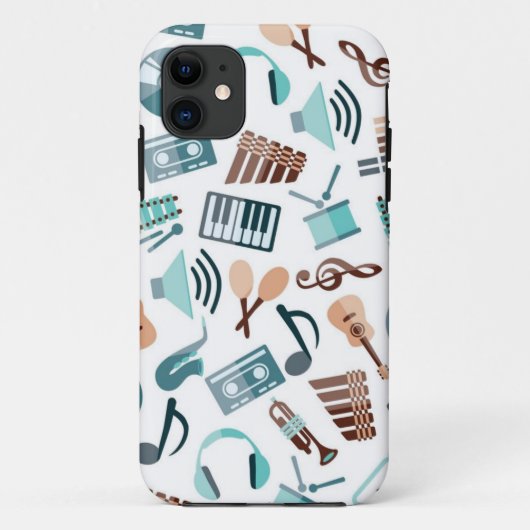 音楽パターン Case-Mate iPhoneケース (裏面)